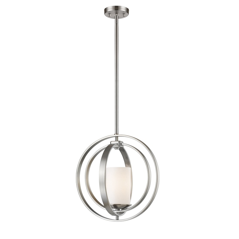 Z-Lite 6002MP-BN Ashling One Light Mini Pendant, Brushed Nickel