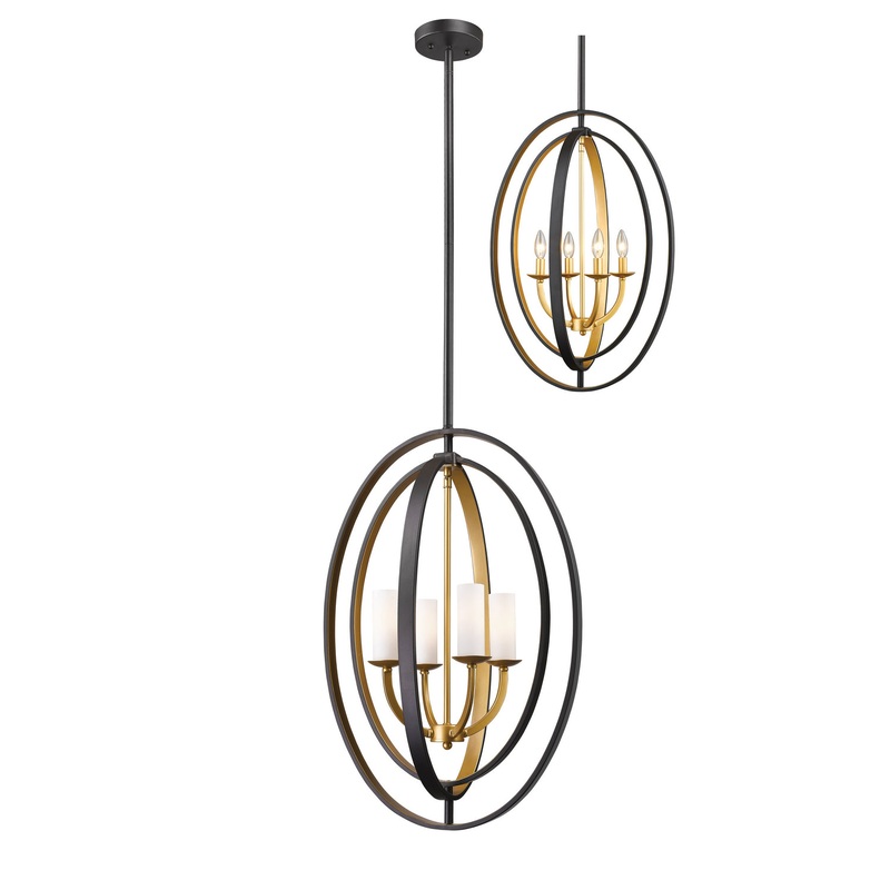Z-Lite 6004-4L-BZGD Ashling Four Light Pendant, Bronze Gold