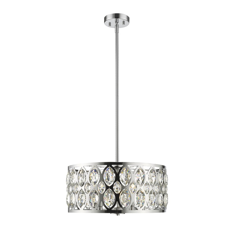 Z-Lite 6010-20CH Dealey Five Light Chandelier, Chrome