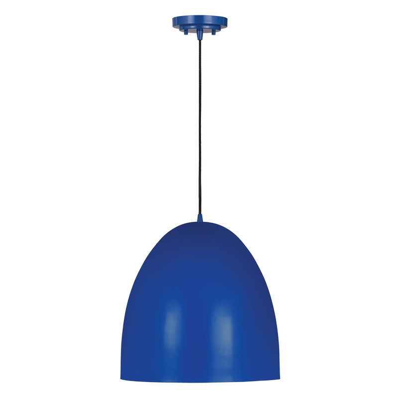 Z-Lite 6012P19-BLU Z Studio Dome Pendant Three Light Pendant, Blue