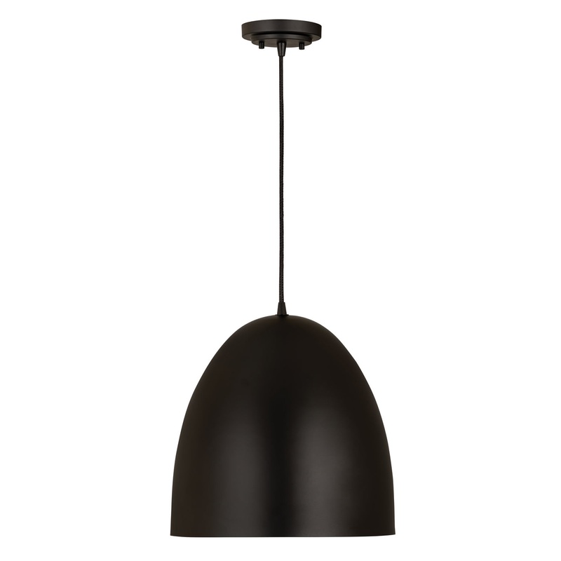 Z-Lite 6012P19-SBK Z Studio Dome Pendant Three Light Pendant, Satin Black
