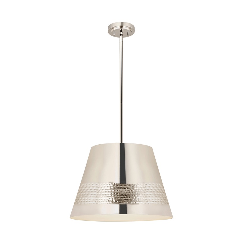 Z-Lite 6013-18PN Maddox One Light Chandelier, Polished Nickel