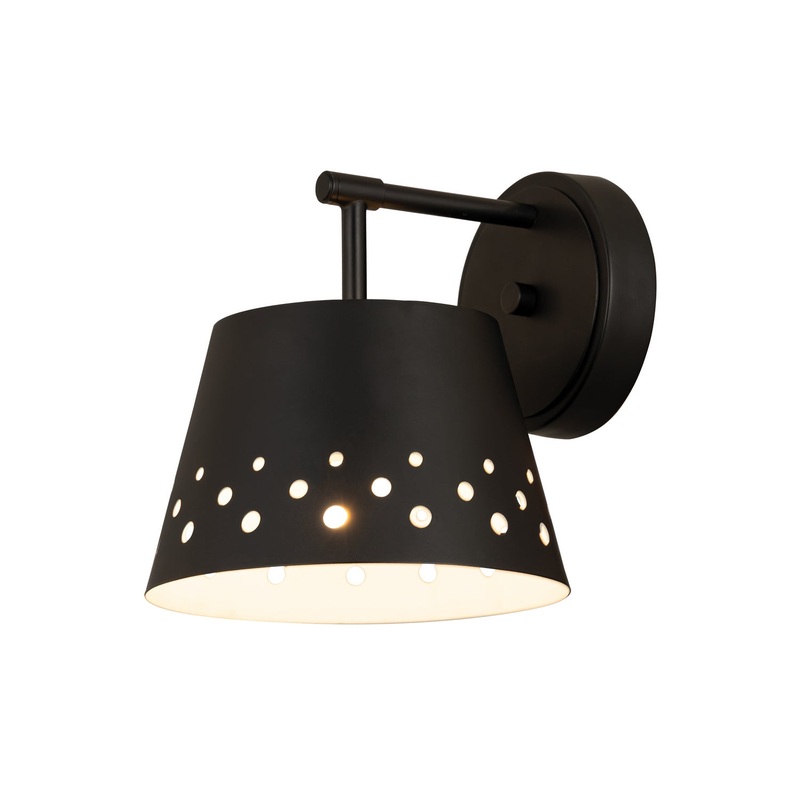 Z-Lite 6014-1S-MB Katie One Light Wall Sconce, Matte Black