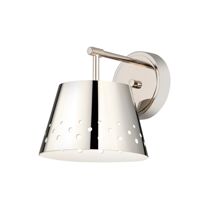 Z-Lite 6014-1S-PN Katie One Light Wall Sconce, Polished Nickel