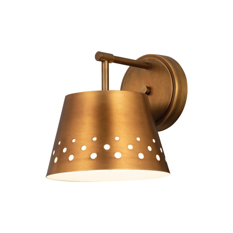 Z-Lite 6014-1S-RB Katie One Light Wall Sconce, Rubbed Brass