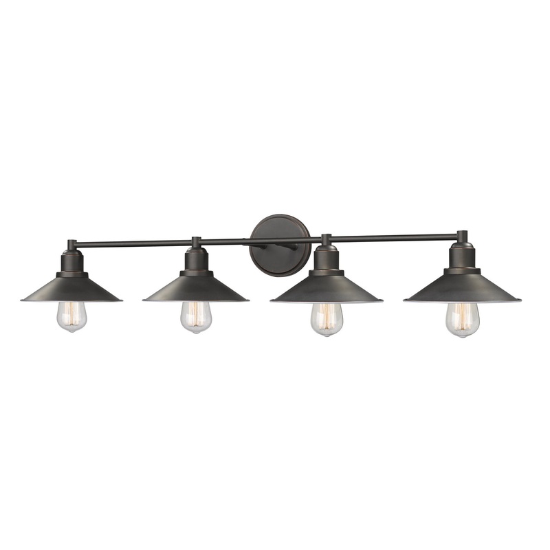 Z-Lite 613-4V-OB Casa Four Light Vanity, Olde Bronze