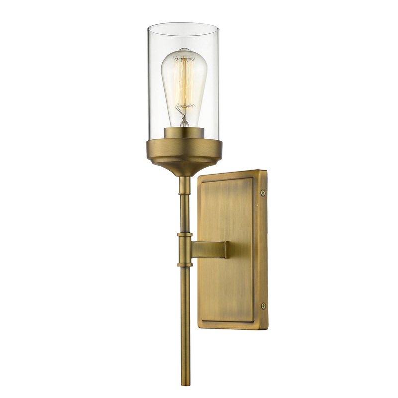 Z-Lite 617-1S-FB Calliope One Light Wall Sconce, Foundry Brass