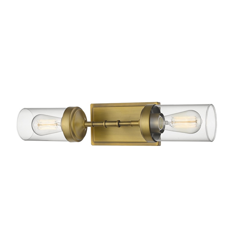 Z-Lite 617-2S-FB Calliope Two Light Wall Sconce, Foundry Brass