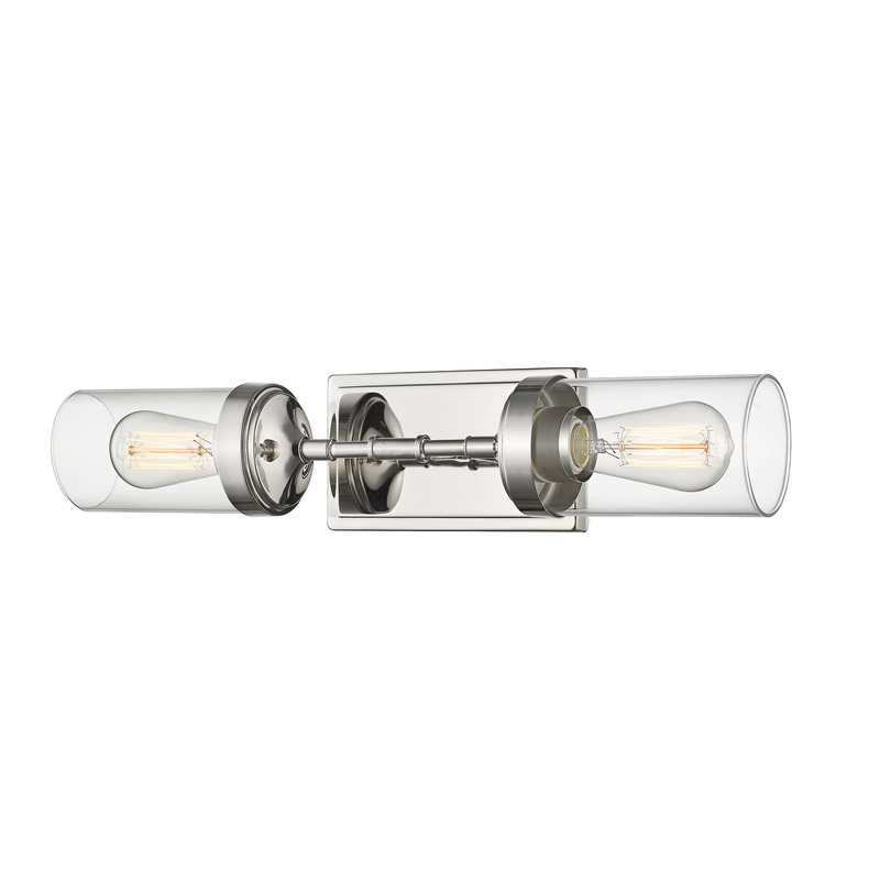 Z-Lite 617-2S-PN Calliope Two Light Wall Sconce, Polished Nickel