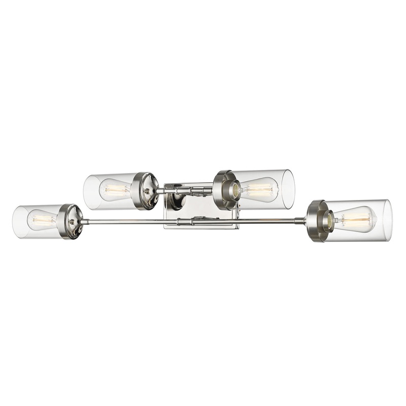 Z-Lite 617-4V-PN Calliope Four Light Vanity, Polished Nickel