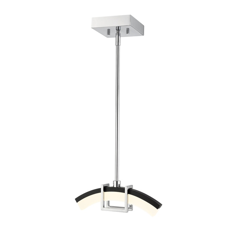 Z-Lite 620-12L-CH-LED Arc LED Chandelier, Chrome