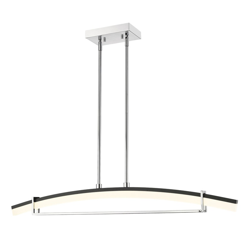 Z-Lite 620-43-CH-LED Arc LED Chandelier, Chrome