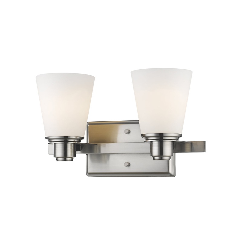 Z-Lite 7001-2V-BN Kayla Two Light Vanity, Brushed Nickel
