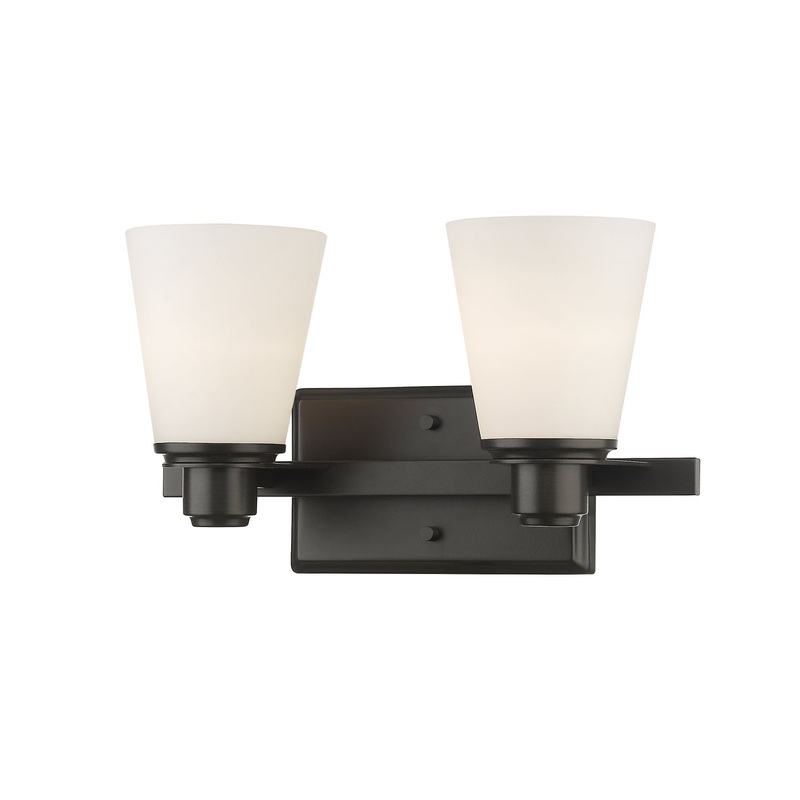 Z-Lite 7001-2V-BRZ Kayla Two Light Vanity, Bronze