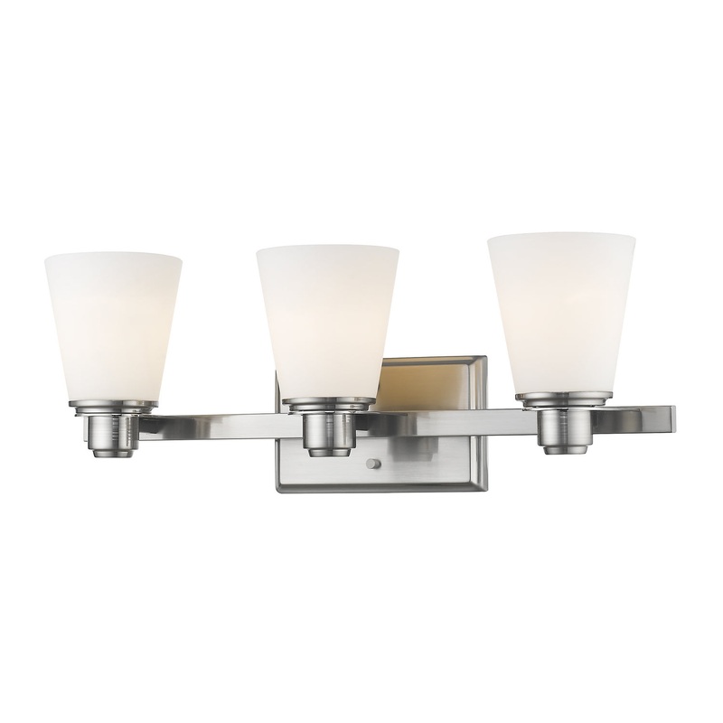Z-Lite 7001-3V-BN Kayla Three Light Vanity, Brushed Nickel