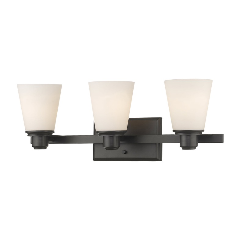 Z-Lite 7001-3V-BRZ Kayla Three Light Vanity, Bronze