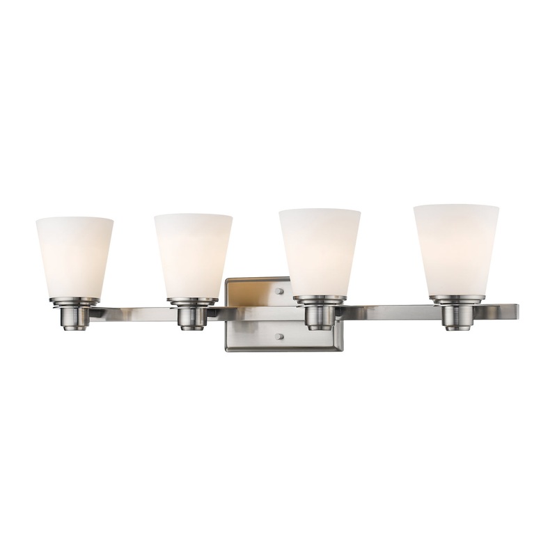 Z-Lite 7001-4V-BN Kayla Four Light Vanity, Brushed Nickel