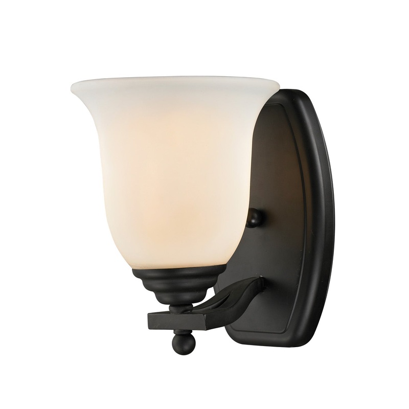 Z-Lite 703-1V-MB Lagoon One Light Vanity, Matte Black