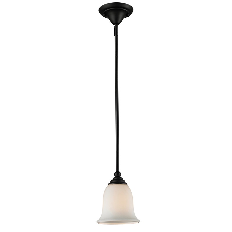 Z-Lite 703MP-MB Lagoon One Light Mini Pendant, Matte Black