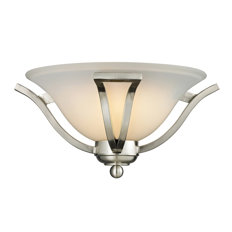 Z-Lite 704-1S-BN Lagoon One Light Wall Sconce, Brushed Nickel