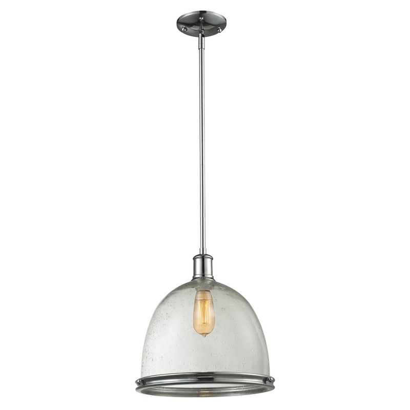 Z-Lite 719P13-CH Mason One Light Pendant, Chrome