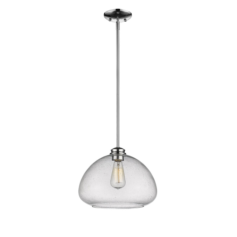 Z-Lite 722P13-CH Amon One Light Pendant, Chrome