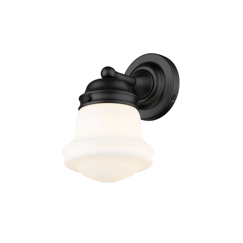 Z-Lite 735-1S-MB Vaughn One Light Wall Sconce, Matte Black