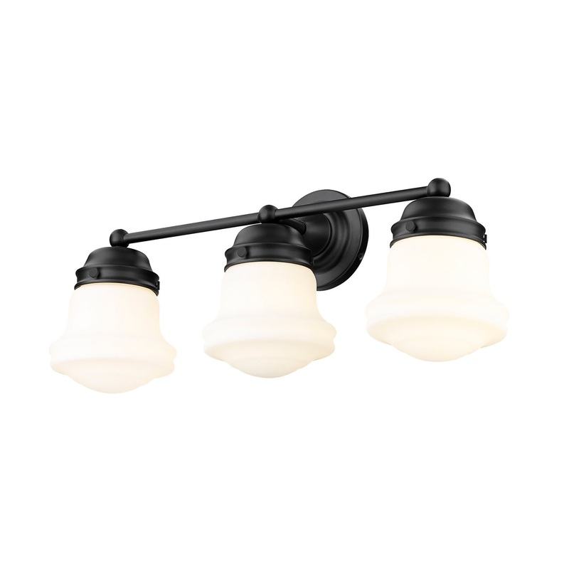 Z-Lite 735-3V-MB Vaughn Three Light Vanity, Matte Black