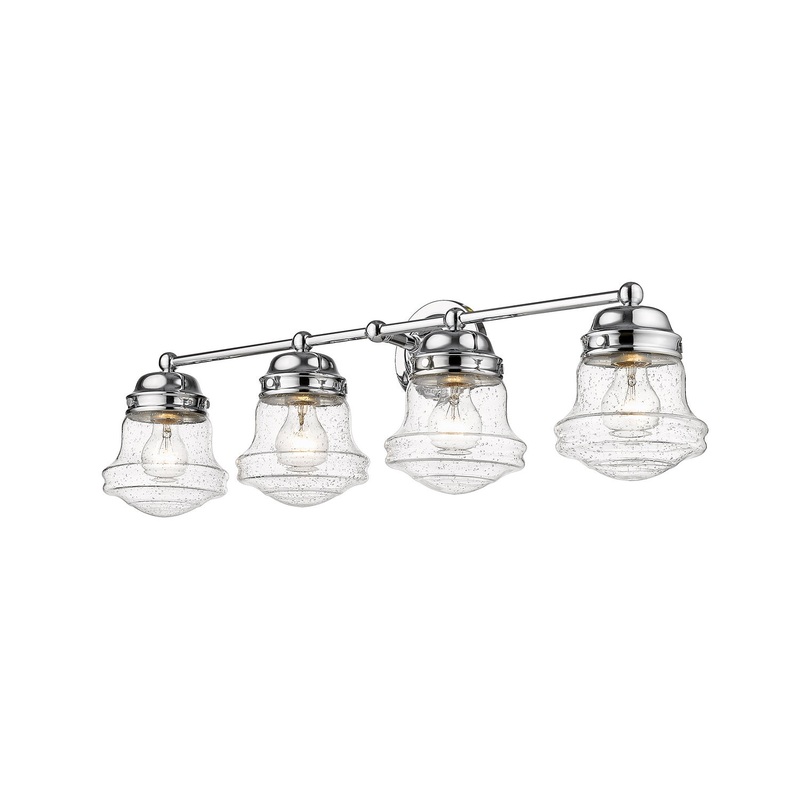 Z-Lite 736-4V-CH Vaughn Four Light Vanity, Chrome