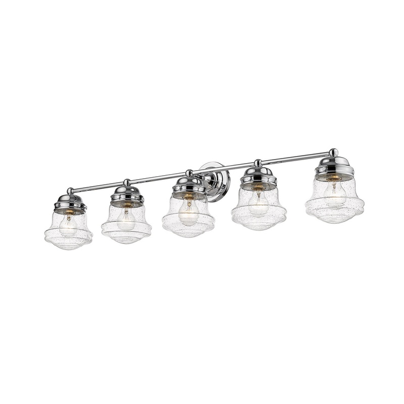 Z-Lite 736-5V-CH Vaughn Five Light Vanity, Chrome