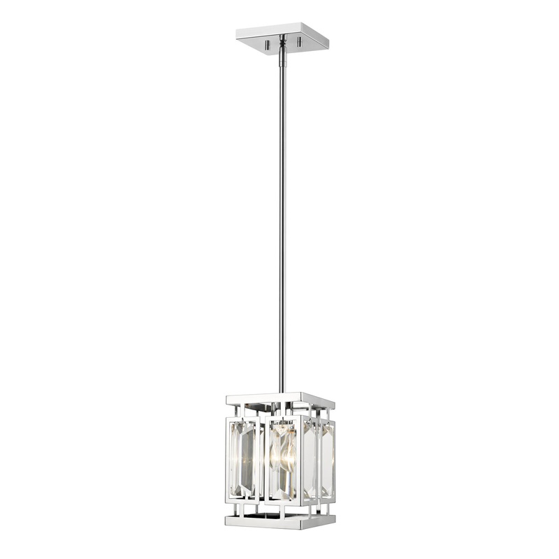 Z-Lite 6006MP-CH Mersesse One Light Pendant, Chrome