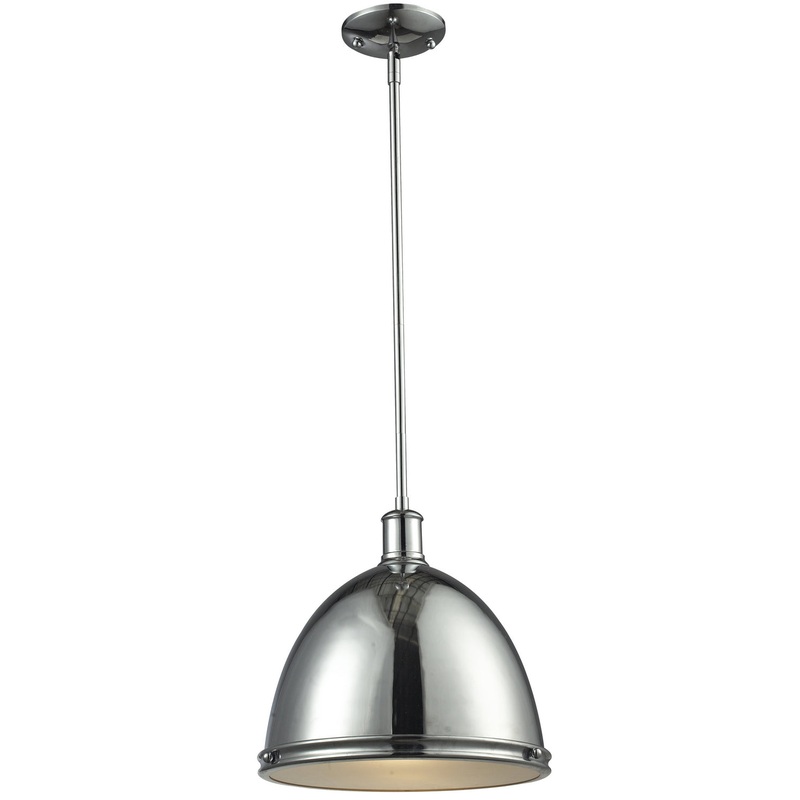 Z-Lite 711P13-CH Mason One Light Pendant, Chrome