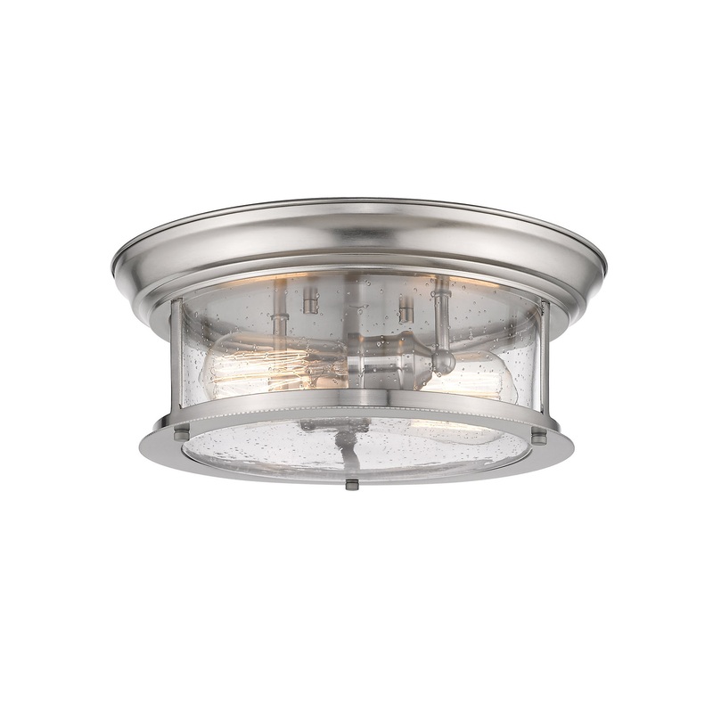 Z-Lite 727F13-BN Sonna Two Light Flush Mount, Brushed Nickel