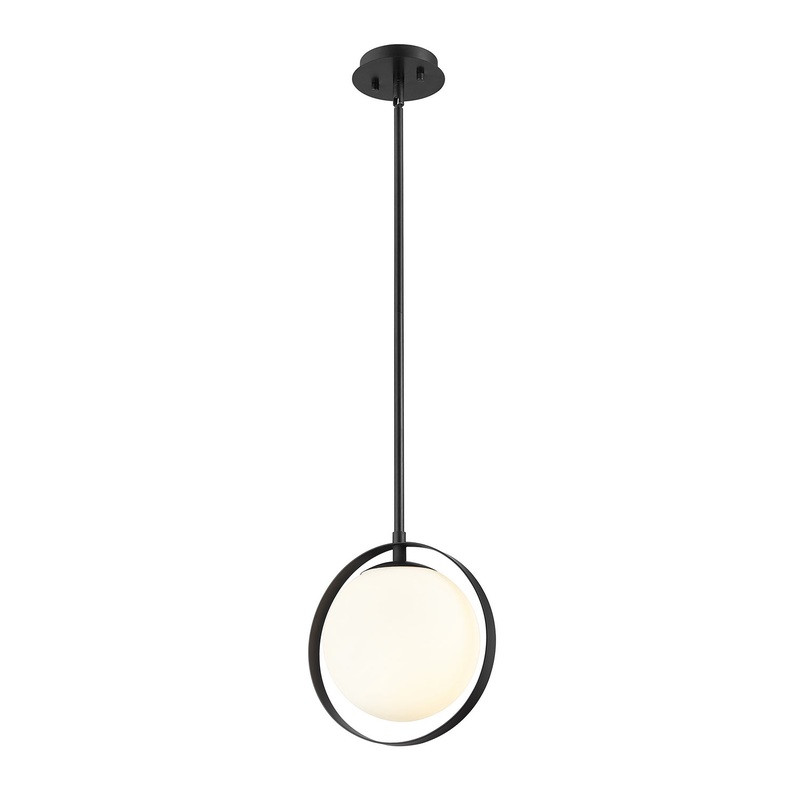 Z-Lite 730MP-MB Midnetic One Light Mini Pendant, Matte Black