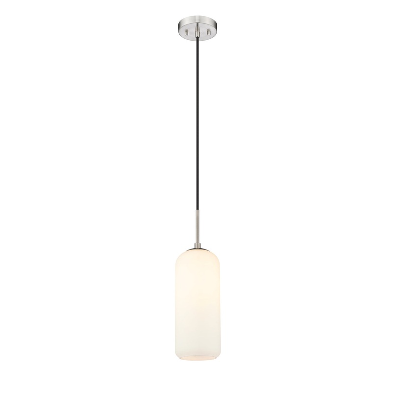 Z-Lite 732P17-BN Monty One Light Pendant, Brushed Nickel