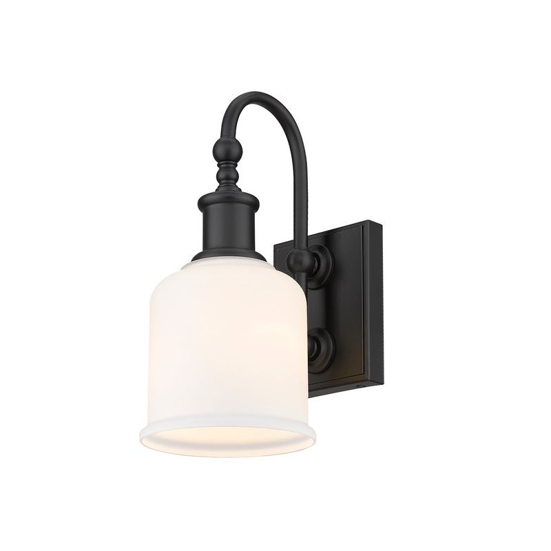 Z-Lite 733-1S-MB Bryant One Light Wall Sconce, Matte Black