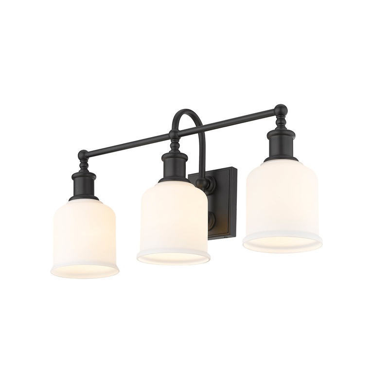 Z-Lite 733-3V-MB Bryant Three Light Vanity, Matte Black