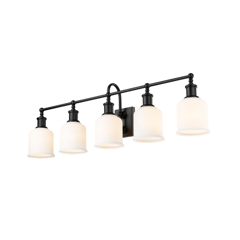 Z-Lite 733-5V-MB Bryant Five Light Vanity, Matte Black