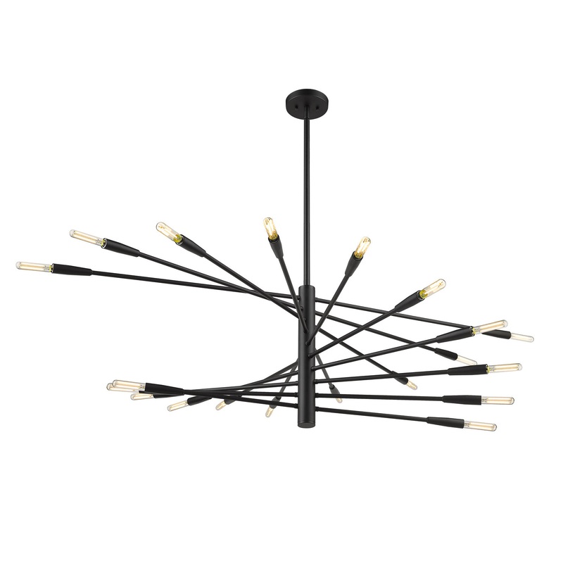 Z-Lite 737-20MB Ascension 20 Light Chandelier, Matte Black