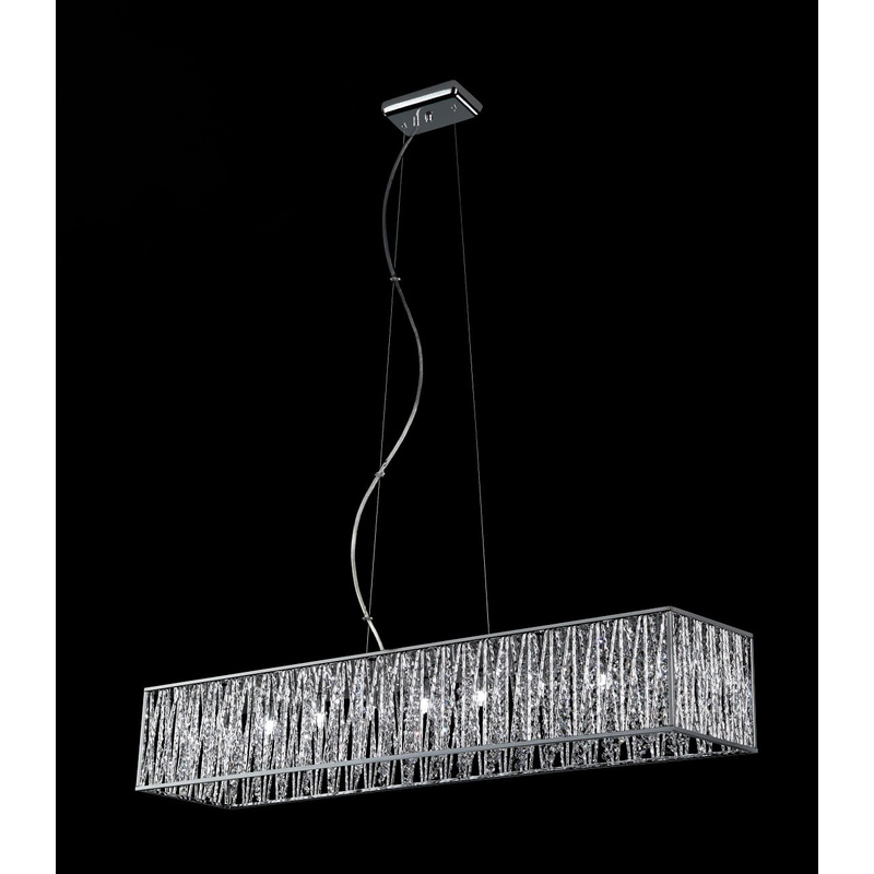 Z-Lite 872CH-45 Terra Nine Light Pendant, Chrome