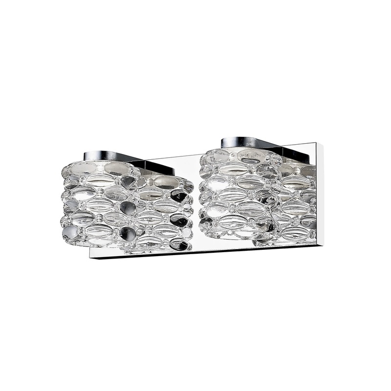 Z-Lite 907-2V-LED Dawson LED Vanity, Chrome