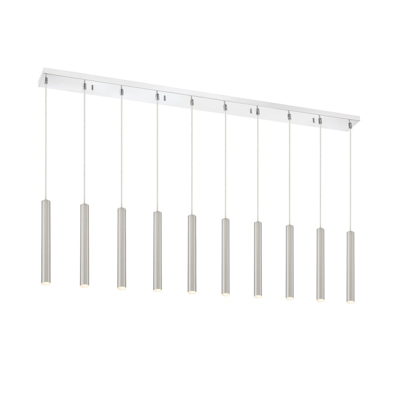 Z-Lite 917MP12-BN-LED-10LCH Forest LED Island Pendant, Chrome