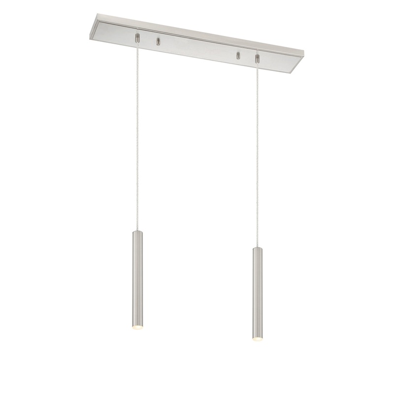 Z-Lite 917MP12-BN-LED-2LBN Forest LED Island Pendant, Brushed Nickel