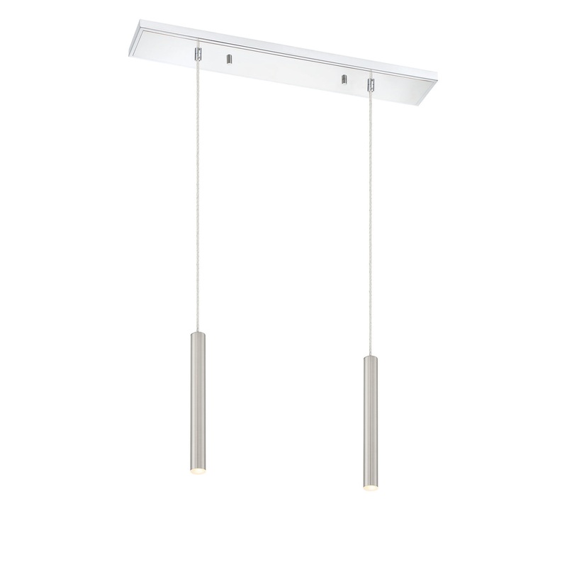 Z-Lite 917MP12-BN-LED-2LCH Forest LED Island Pendant, Chrome