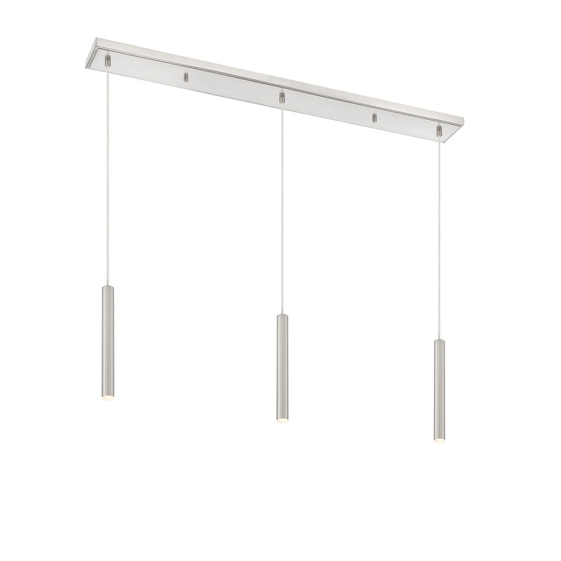 Z-Lite 917MP12-BN-LED-3LBN Forest LED Island Pendant, Brushed Nickel