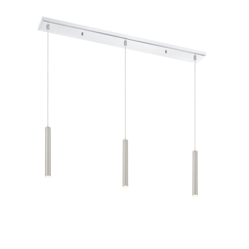 Z-Lite 917MP12-BN-LED-3LCH Forest LED Island Pendant, Chrome