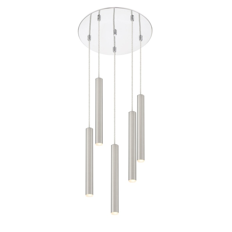 Z-Lite 917MP12-BN-LED-5RCH Forest LED Island Pendant, Chrome