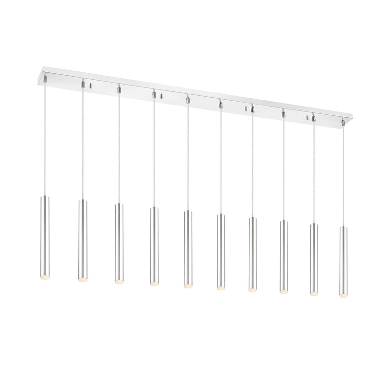 Z-Lite 917MP12-CH-LED-10LCH Forest LED Island Pendant, Chrome