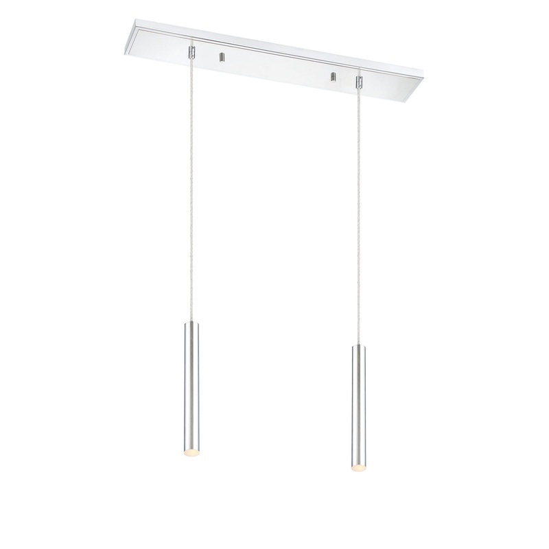 Z-Lite 917MP12-CH-LED-2LCH Forest LED Island Pendant, Chrome