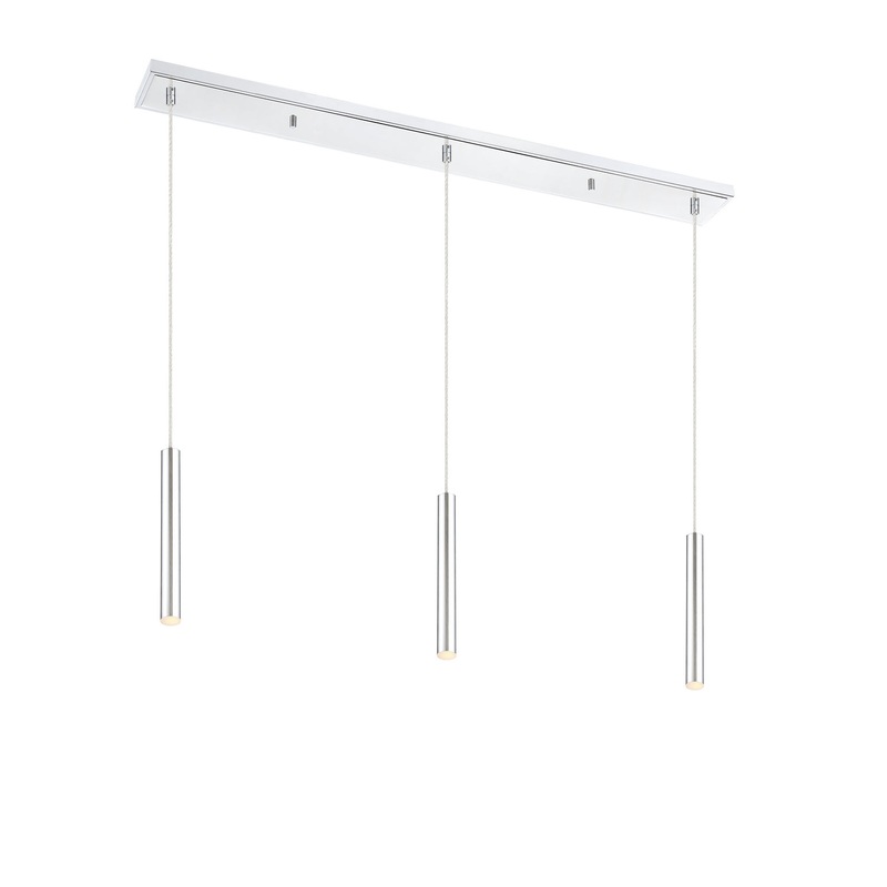 Z-Lite 917MP12-CH-LED-3LCH Forest LED Island Pendant, Chrome